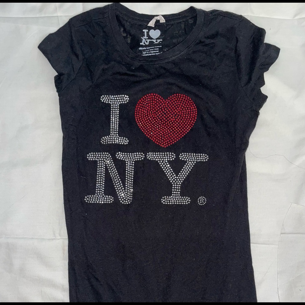 i heart ny rhinestone t shirt